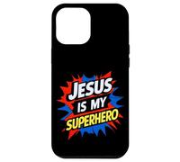Jesus Is My Superhero Christian God Religious Comic Kids Boy Carcasa para iPhone 12 Pro MAX