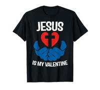 Jesus is My Valentine Funny Valentines Loves Christ Love Day Camiseta