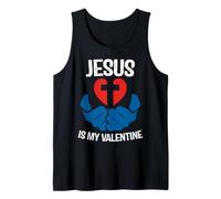 Jesus is My Valentine Funny Valentines Loves Christ Love Day Camiseta sin Mangas
