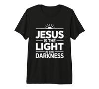 Jesus Is The Light In The Darkness Camiseta Premium