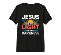 Jesus Is The Light In The Darkness Camiseta Premium