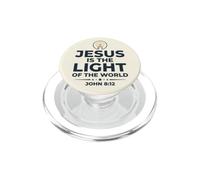 Jesus Is The Light of The World Shirt John 8:12 Bible Verse PopSockets PopGrip para MagSafe