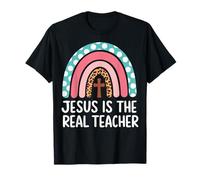 Jesus Is The Real Teacher Escuela Dominical Camiseta