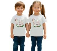 Jesus is The Reason for The Season Bastón de caramelo con muérdago | Navidad Christmas X-Mas Camiseta infantil, Blanco, 140