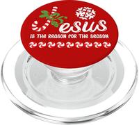 Jesus is The Reason for The Season Christian Theme Christmas PopSockets PopGrip para MagSafe