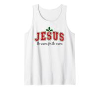 Jesus is The Reason for The Season Christmas Christian Quote Camiseta sin Mangas