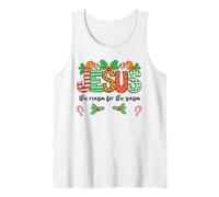 Jesus is The Reason for The Season Christmas Christian Theme Camiseta sin Mangas