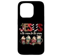 Jesus Is The Reason For The Season For Christmas Christian Carcasa para iPhone 15 Pro