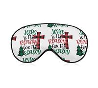 Jesus is The Reason of The Christmas Season Sleep Masks Eye Cover Blackout con correa elástica ajustable Night Blindfold para mujeres, hombres, yoga, viajes, siesta