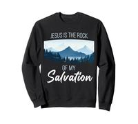 Jesus is The Rock of My Salvation - Christian Faith Verse Sudadera