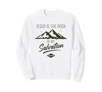 Jesus is The Rock of My Salvation - Psalm 62:6 Faith Verse Sudadera