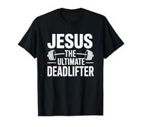 Jesus Is The Ultimate Deadlifter Camiseta gráfica económica