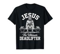 Jesus Is The Ultimate Deadlifter Christian Workout Camiseta
