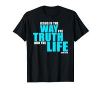 Jesus is The Way The Truth and The Life - John 14:6 Bible Camiseta gráfica económica