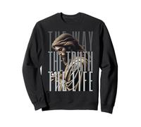 Jesus is Way Truth and the Life Cita de la Biblia Católica Sudadera