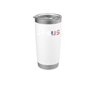 Jesús, Jesús, bandera estadounidense de Estados Unidos Vaso térmico de acero inoxidable de doble pared