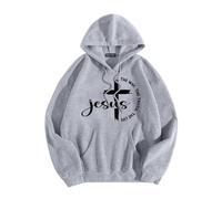 Jesus Jesus The Way The Truth and The Life Sudaderas con capucha para mujer, cómodas, informales, animé cristiano con capucha, trajes religiosos 2025, camisetas gráficas de letras de ajuste holgado
