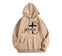 Jesus Jesus The Way The Truth and The Life Sudaderas con capucha para mujer, cómodas, informales, animé cristiano con capucha, trajes religiosos 2025, camisetas gráficas de letras de ajuste holgado