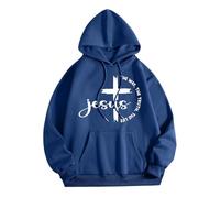Jesus Jesus The Way The Truth and The Life Sudaderas con capucha para mujer, cómodas, informales, animé cristiano con capucha, trajes religiosos 2025, camisetas gráficas de letras de ajuste holgado