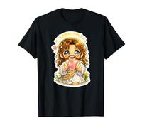 Jesús Kawaii Chibi Sagrado Corazón Arte Camiseta