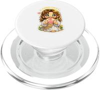 Jesús Kawaii Chibi Sagrado Corazón Arte PopSockets PopGrip para MagSafe