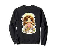 Jesús Kawaii Chibi Sagrado Corazón Arte Sudadera