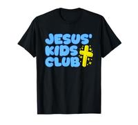 Jesus Kids Club Cute Christian Kid Fe Dios Religioso Camiseta
