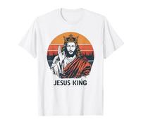 Jesus King Diseño Retro Vintage Camiseta