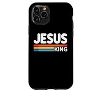 Jesus King Retro Christian Faith Bold Worship Tees and Decor Carcasa para iPhone 11 Pro
