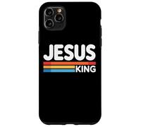 Jesus King Retro Christian Faith Bold Worship Tees and Decor Carcasa para iPhone 11 Pro MAX