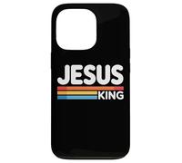 Jesus King Retro Christian Faith Bold Worship Tees and Decor Carcasa para iPhone 13 Pro
