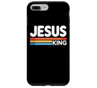 Jesus King Retro Christian Faith Bold Worship Tees and Decor Carcasa para iPhone 7 Plus/8 Plus