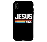 Jesus King Retro Christian Faith Bold Worship Tees and Decor Carcasa para iPhone XS MAX