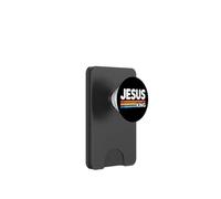 Jesus King Retro Christian Faith Bold Worship Tees and Decor PopSockets PopWallet para MagSafe