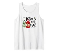 Jesús La Luz Verdadera, Versículo de la Biblia Cita Religiosa, Navidad Camiseta sin Mangas