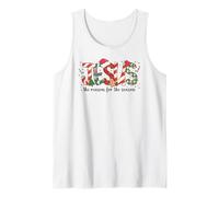 Jesús La razón de la Temporada Carta de bastón de Caramelo de Navidad Camiseta sin Mangas