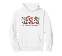 Jesús La razón de la Temporada Carta de bastón de Caramelo de Navidad Sudadera con Capucha