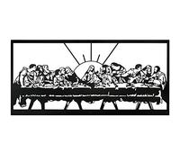 Jesús La Ùltima Cena, Decoración de Pared de Metal, Obra de Arte de Leonardo Da Vinci, Arte de Pared de Metal Religioso, Regalo Cristiano Para Sala de Estar, Comedor, Decoración de Oficina