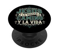 Jesús La Verdad Camino Y La Vida Fe Cristiana PopSockets PopGrip Adhesivo