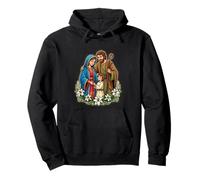 Jesús, La Virgen María Y San José Sudadera con Capucha