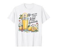 Jesus Lemonade Faith Quote Life Gave Me Lemons Christian Camiseta
