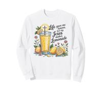 Jesus Lemonade Faith Quote Life Gave Me Lemons Christian Sudadera