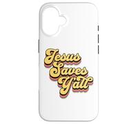 Jesús Les Salva a Todos la fe Cristiana Escritura bíblica Religiosa Carcasa para iPhone 16