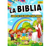 Jesús Libro para Colorear con Historias Bíblicas: Libro Cristiano para Colorear para Niños con Ilustraciones Bíblicas Sobre la Misión y los Milagros de Jesús en la Vida Terrenal