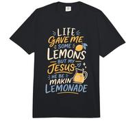 Jesús Limonada Cita Cristiana Fe Humor Inspirador Comfort Colors Adult Heavyweight T-Shirt