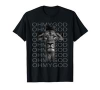 Jesus Lion Cross Art, Christian Streetwear T-Shirt Camiseta