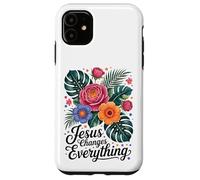 Jesús lo cambia todo Fe Bautismo cristiano y salvación Carcasa para iPhone 11