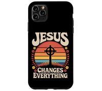 Jesús lo cambia todo Fe Bautismo cristiano y salvación Carcasa para iPhone 11 Pro Max