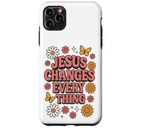 Jesús lo cambia todo Fe Bautismo cristiano y salvación Carcasa para iPhone 11 Pro Max