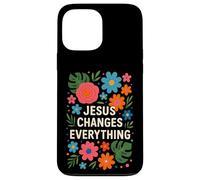 Jesús lo cambia todo Fe Bautismo cristiano y salvación Carcasa para iPhone 13 Pro Max